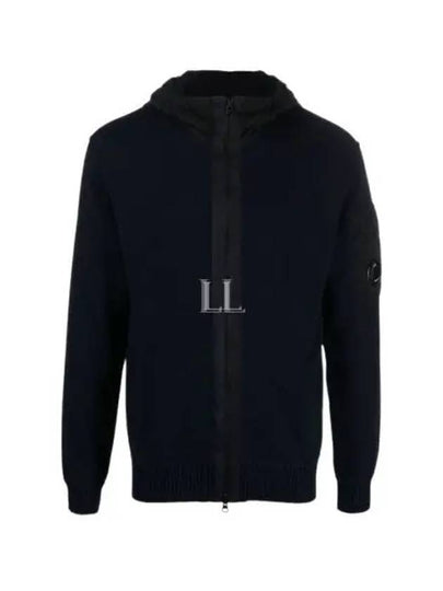 Men's Cotton Mixed Zip-Up Hoodie Bllack - CP COMPANY - BALAAN 2