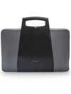 Line D Slim Document Holder Brief Case Gray Blue - S.T. DUPONT - BALAAN.