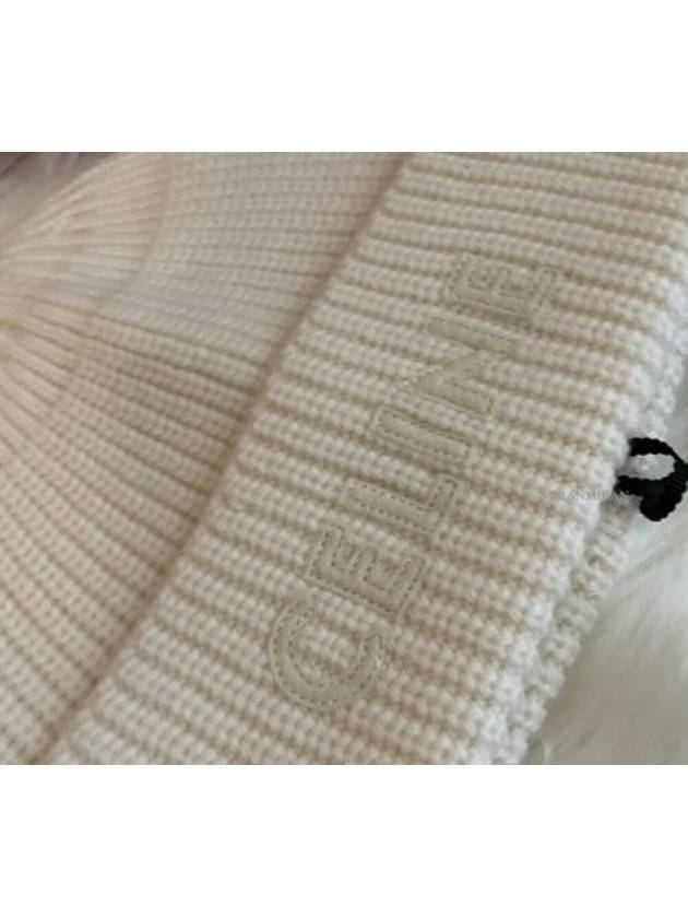 Logo knit wool beanie 2A61W535Q - CELINE - BALAAN 3