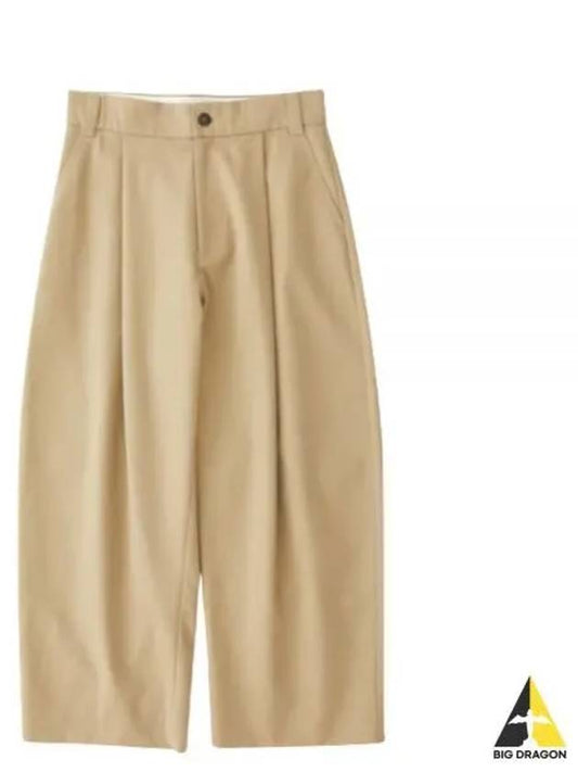 24 SORTE SNM PEACHED COTTON TWILL TAN 351 Pants - STUDIO NICHOLSON - BALAAN 1