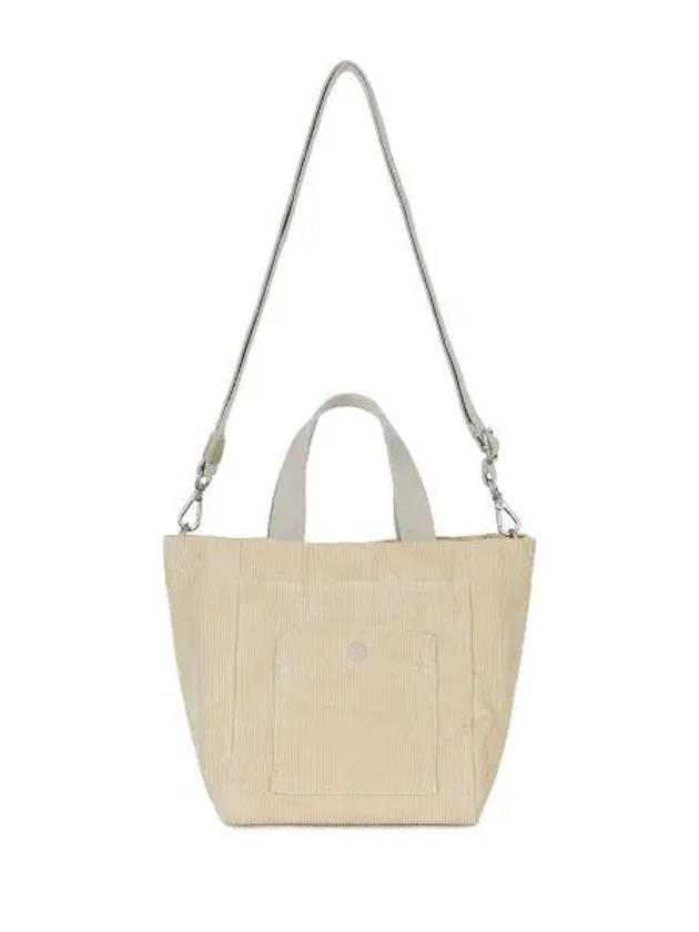 Corduroy Mini Tote Bag Light Beige S23WWFTB62 - SNOW PEAK - BALAAN 1