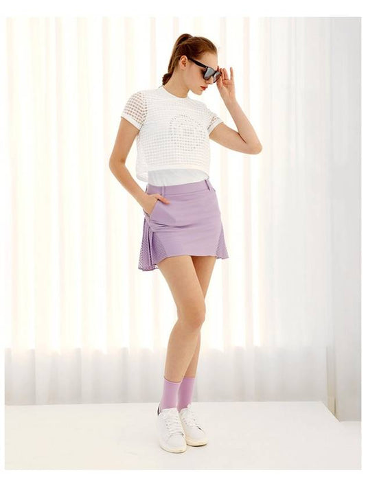 SET Women s Mesh Round T Shirt Line Culottes - HOLIC&PLAY - BALAAN 2