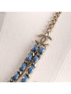 B17 Shoreline Denim Gold Chain Necklace CC Logo - CHANEL - BALAAN 8