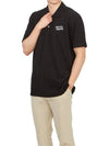 Handwriting Comfort Polo Shirt Black - MAISON KITSUNE - BALAAN 5