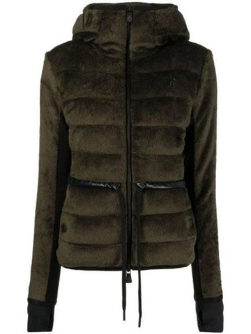 Women's Grenoble Hooded Padding Green - MONCLER - BALAAN 1