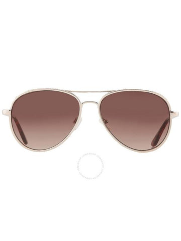 Guess Factory Brown Gradient Pilot Ladies Sunglasses GF0350 32F 59 - GUESS - BALAAN 1