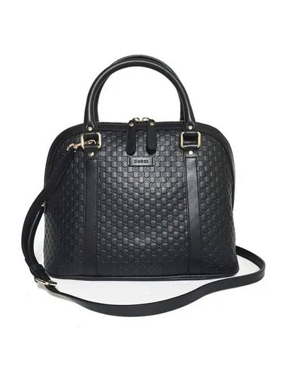 Micro GG Ssima Dome Tote Bag Black - GUCCI - BALAAN 2