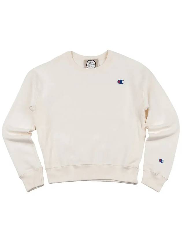 Reverse Weave Crew Neck Sweatshirt Chark White - CHAMPION - BALAAN 4