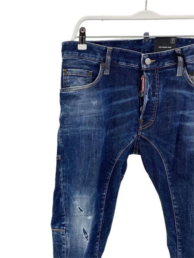 Tidy Biker Jeans Navy Blue - DSQUARED2 - BALAAN 3