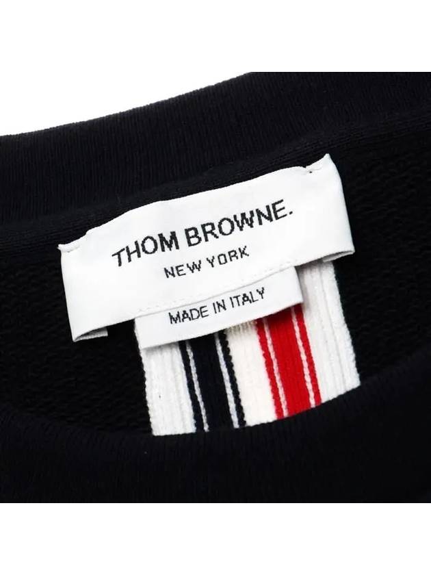 Center Back Stripe Crewneck Sweatshirt Navy - THOM BROWNE - BALAAN 5