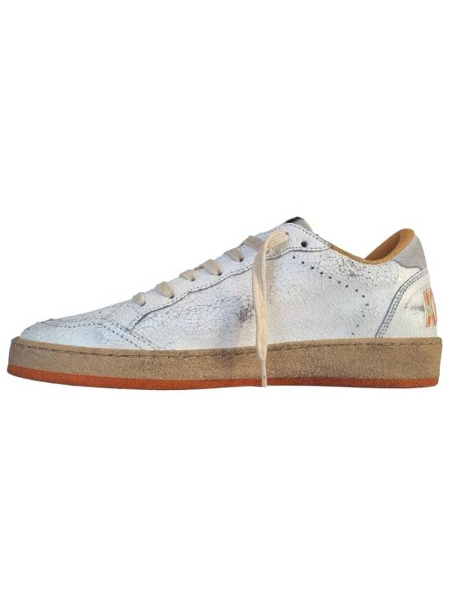 Ball Star Wishes Leather Low Top Sneakers Orange - GOLDEN GOOSE - BALAAN 3