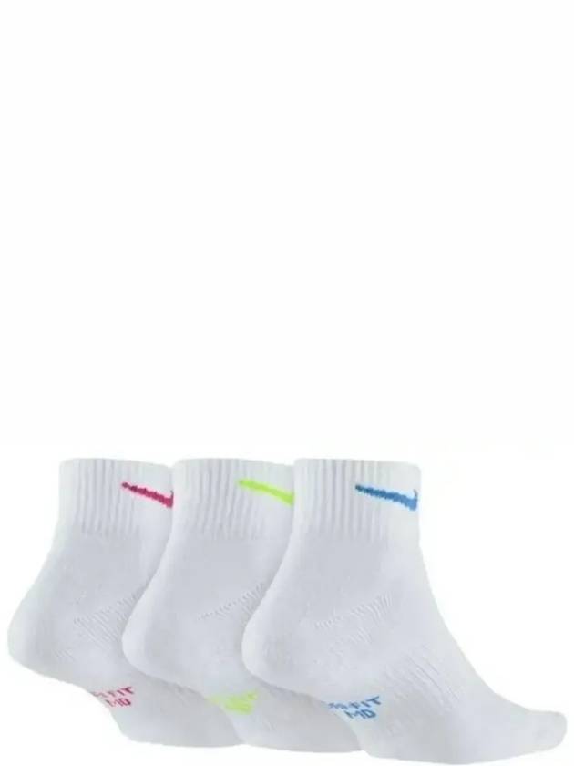 Everyday Cushion Ankle Socks 3 Pack White - NIKE - BALAAN 3