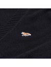 Baby Fox Patch Cosy Cardigan Black - MAISON KITSUNE - BALAAN 10