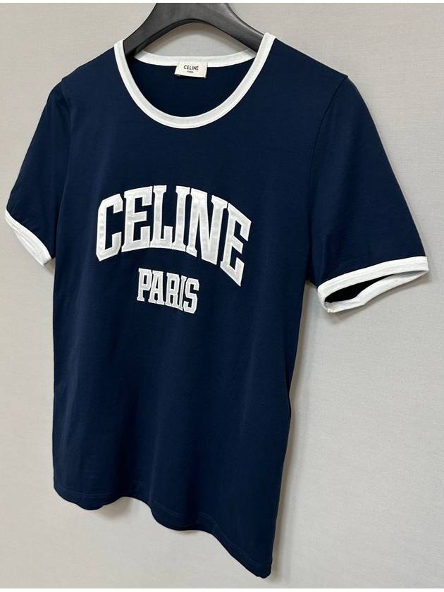 Cotton Logo Short Sleeve Tee 66 - CELINE - BALAAN 3