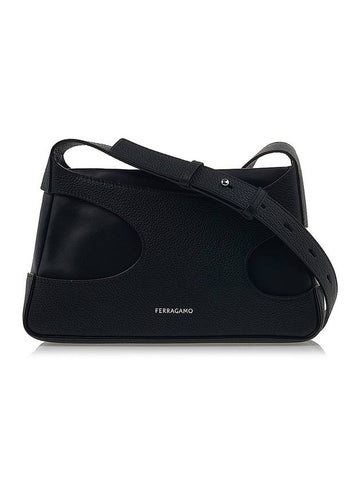 Cut-Out Shoulder Bag Black - SALVATORE FERRAGAMO - BALAAN 1