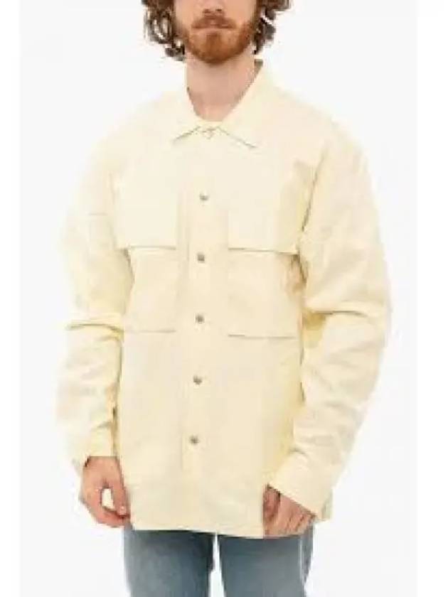 Women's Overshirt Long Sleeve Shirt Pastel Yellow - JIL SANDER - BALAAN 2