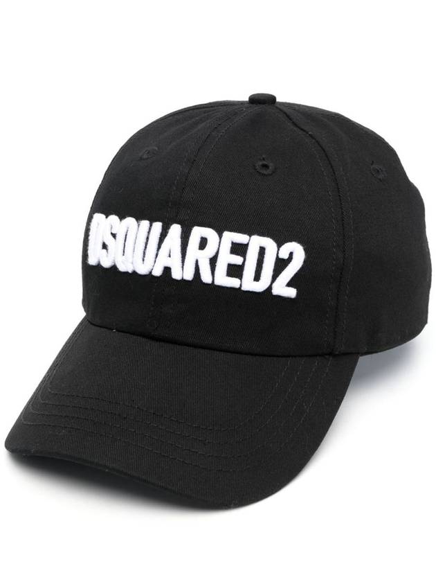 Logo Base Ball Cap Black - DSQUARED2 - BALAAN 2