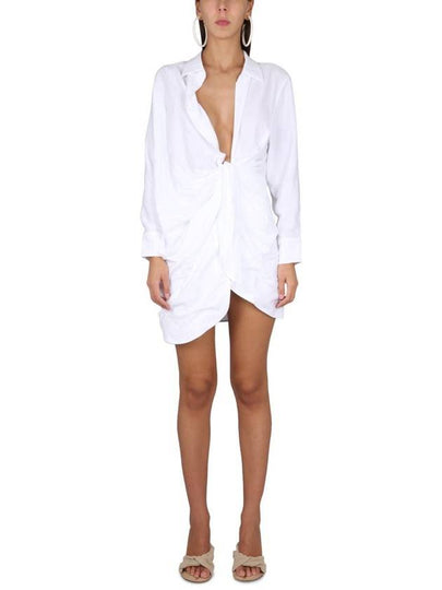 La Robe Bahia Sash Short Dress White - JACQUEMUS - BALAAN 2