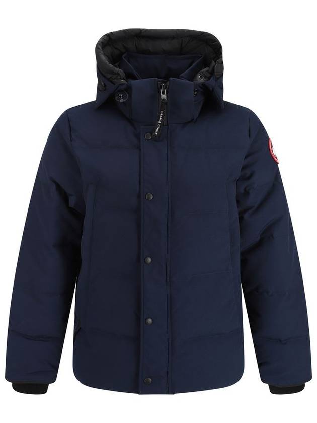 Wyndham Logo Patch Padding Navy - CANADA GOOSE - BALAAN 3