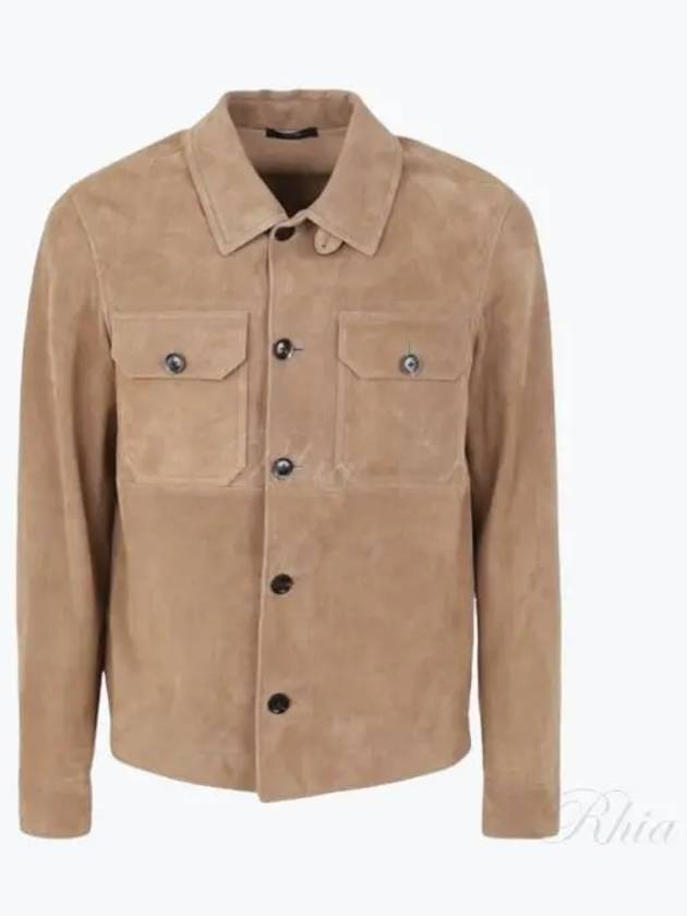 Micro Light Suede Jacket Brown - TOM FORD - BALAAN 2