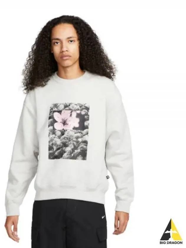 SB Fleece Skate Crew Sweatshirt Grey - NIKE - BALAAN 2