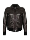 Grain Leather Jacket Brown - TOM FORD - BALAAN 2