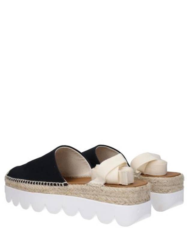 Ankle Tie Platform Espadrilles Black - MARNI - BALAAN 5