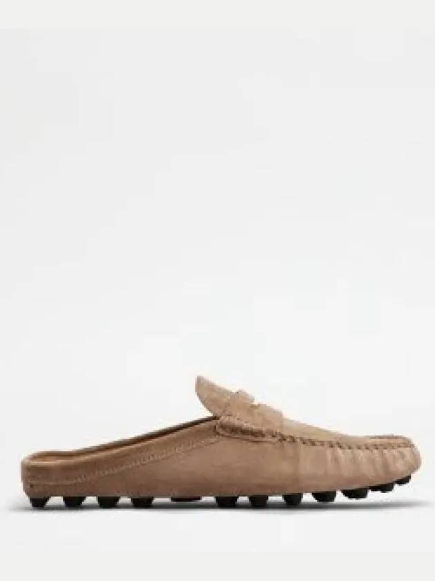 Gommino Bubble Suede Bloafers Beige - TOD'S - BALAAN 2