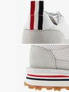 Thom Women Browne Nylon Tech Runner Low Top Sneakers Grey White - THOM BROWNE - BALAAN 4