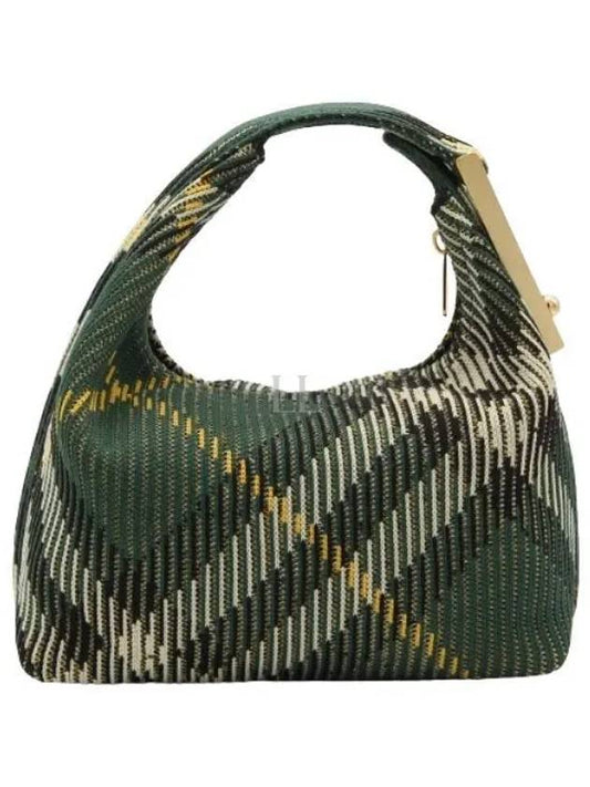 Peg Medium Check Pattern Duffel Bag Green - BURBERRY - BALAAN 2