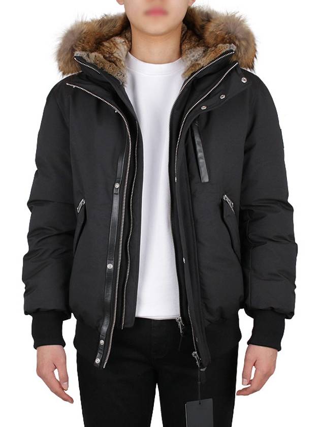 Dixon Nordic Tech Down Natural Fur Bomber Jacket Black - MACKAGE - 3