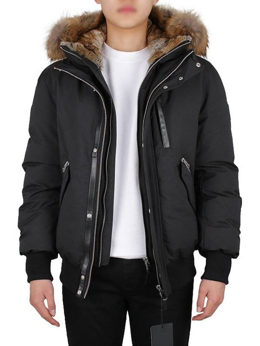 Dixon Nordic Tech Down Natural Fur Bomber Jacket Black - MACKAGE - 2