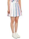 Women's Adina Print Pleated Skirt Pink Painted Bridge - J.LINDEBERG - BALAAN 4