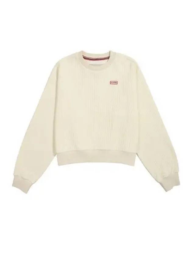 Striped InterLOAKE Lock Crew Sweatshirt Ivory HBW0001AMZIVO - HUNTER - BALAAN 1