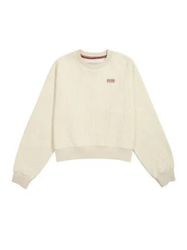 Striped InterLOAKE Lock Crew Sweatshirt Ivory HBW0001AMZIVO - HUNTER - BALAAN 1