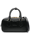 Arcadie Leather Shoulder Bag Black - MIU MIU - BALAAN 1