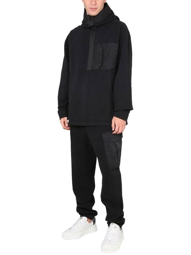 Snap Pocket Hooded Anorak Black - TEN C - BALAAN 3