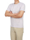 Free Size Lux Cotton Jersey Short Sleeve T-Shirt Light Purple - THEORY - BALAAN.