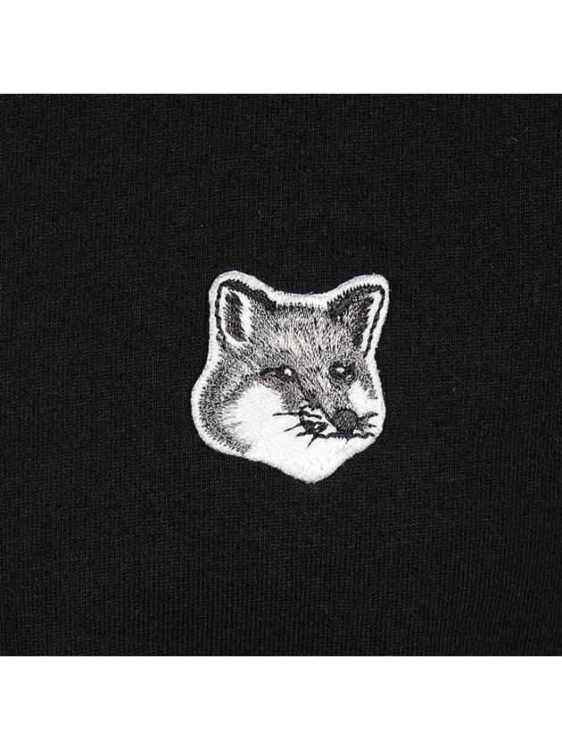 Grey Fox Head Patch Classic Short Sleeve T-Shirt Black - MAISON KITSUNE - BALAAN 4