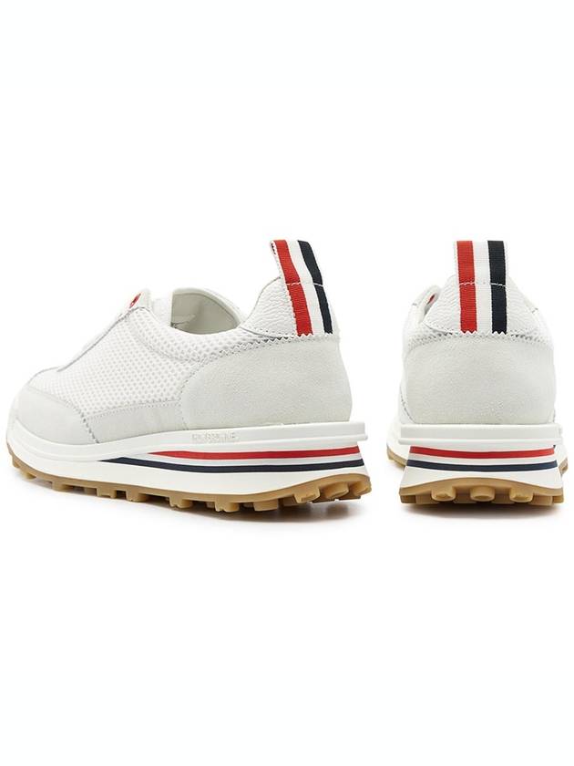 Thom Women Browne Nylon Tech Runner Low Top Sneakers Grey White - THOM BROWNE - BALAAN 5