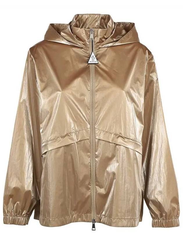 LOUVOIS Logo Patch Hooded Jacket Gold 1A000 76 53A3H 237 - MONCLER - BALAAN 2