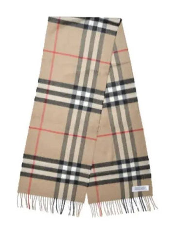 check cashmere scarf men - BURBERRY - BALAAN 1