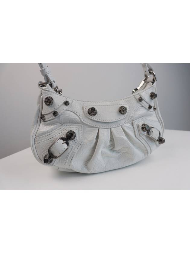 Le Cagole Chain Mini Shoulder Bag White - BALENCIAGA - BALAAN 7