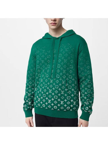 Monogram Gradient Cotton Hoodie Vert - LOUIS VUITTON - BALAAN 1