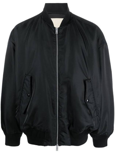 Satin Zip-Up Bomber Jacket 6R1B9B1K0UZ - EMPORIO ARMANI - BALAAN 2