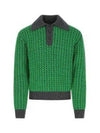 Textured Knit Top Green - BOTTEGA VENETA - BALAAN 2