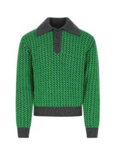 Textured Knit Top Green - BOTTEGA VENETA - BALAAN 2