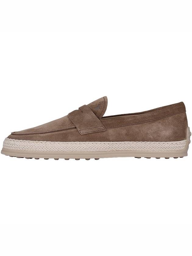 Flat Suede Loafers Brown - TOD'S - BALAAN 4