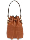 Mon Tresor Small Leather Bucket Bag Brown - FENDI - BALAAN 3