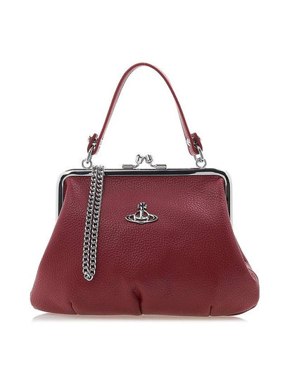 Vegan Leather Granny Frame Purse Tote Bag Red - VIVIENNE WESTWOOD - BALAAN 2